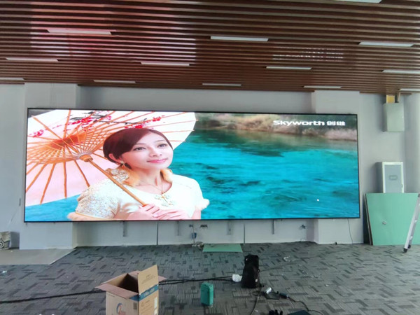 阜城P1.53led小间距屏安装案例